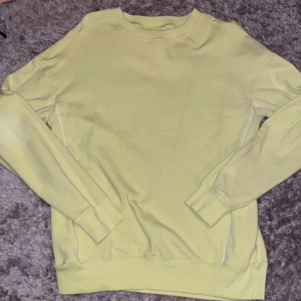 Bright Yellow Hollister Crewneck